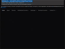 Tablet Screenshot of donaldschefflerconstruction.com